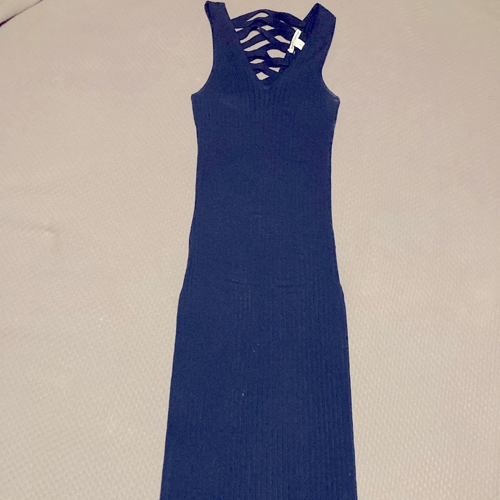 Autumn Cashmere bodycon Navy dress